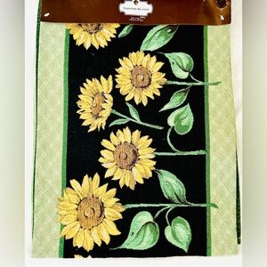 New Sunflower Tapestry Table Runner Floral 70”X 13”Unbranded Nice